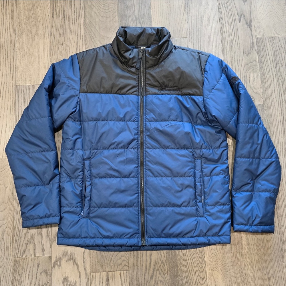 The North Face Everyday Puffer Jacket Blue Black Men's Size L w/3M Logo - Picture 2 of 11